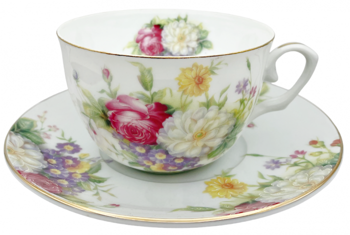 Set portelan fin, 2 Cesti si farfurii Florence, 180ml [3]