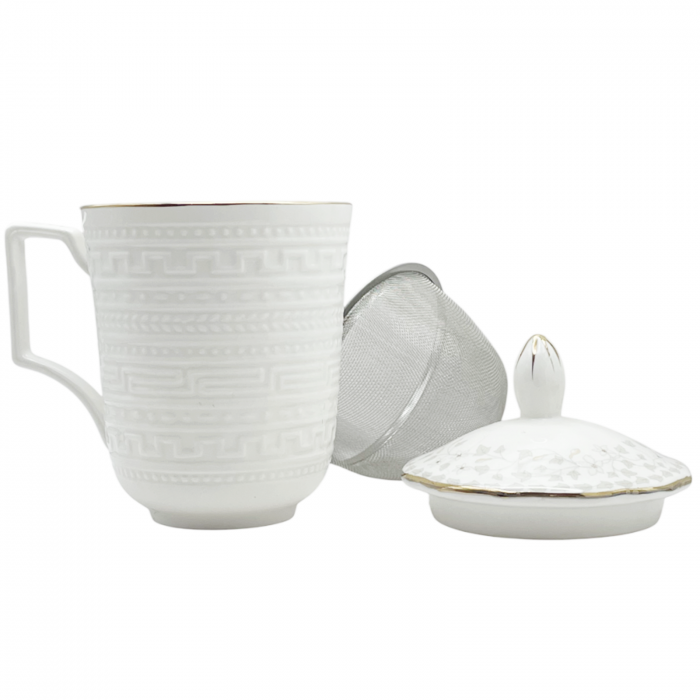 Cana portelan cu infuzor si capac KATHERINE, 350ml [3]