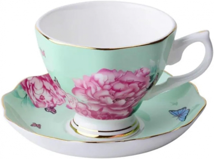Set portelan fin, Ceasca si Farfurie MARGOT, 170ml [3]