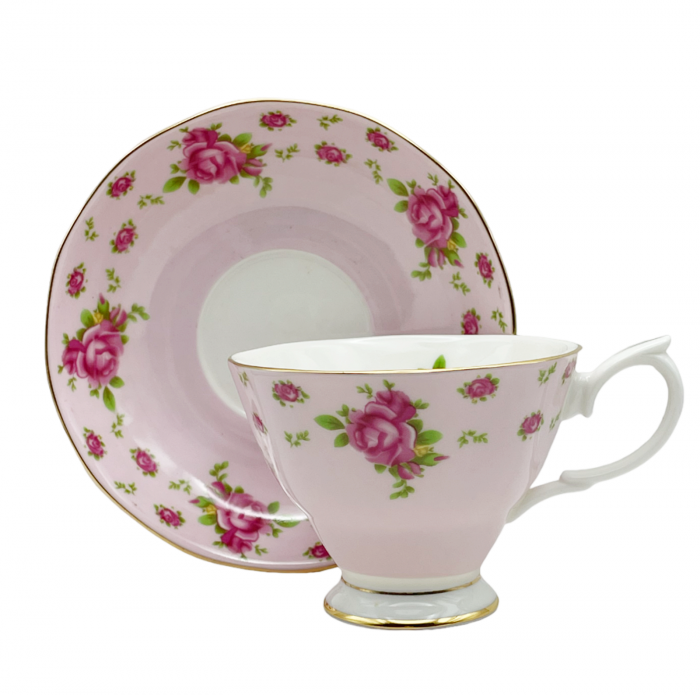Set portelan fin, Ceasca si Farfurie ELIZABETH, 170ml [2]