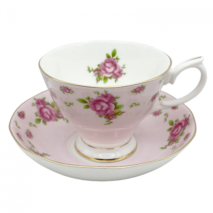 Set portelan fin, Ceasca si Farfurie ELIZABETH, 170ml [1]