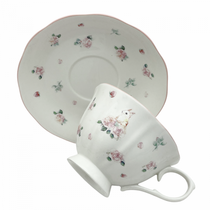 Set portelan fin, Ceasca si Farfurie LICORICE, 170ml [2]