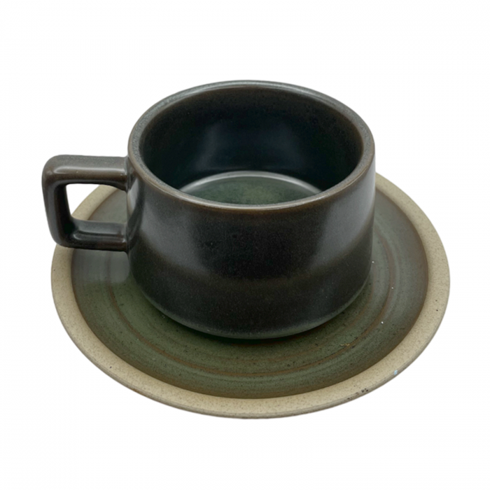 Set Ceasca & Farfurie LORENZO, Verde, 220ml [3]