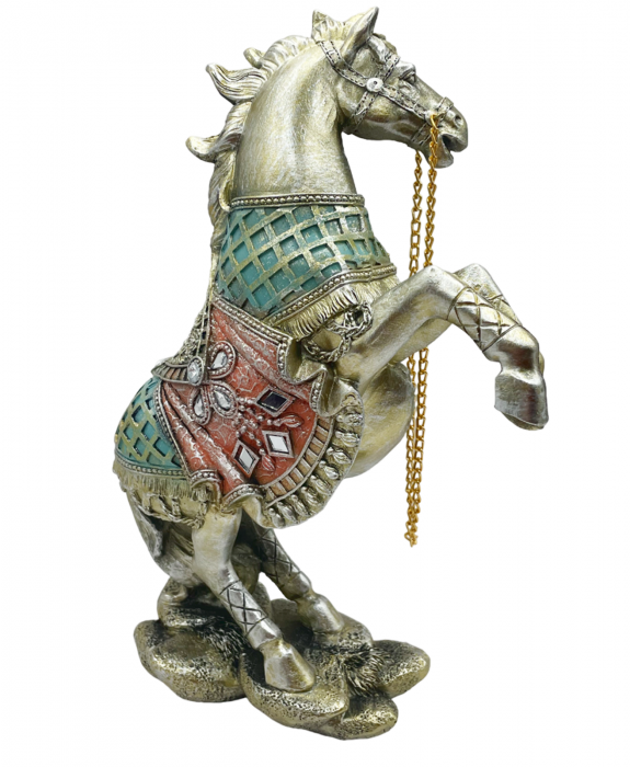 Statueta cal auriu ZOLA, 15x24cm [2]