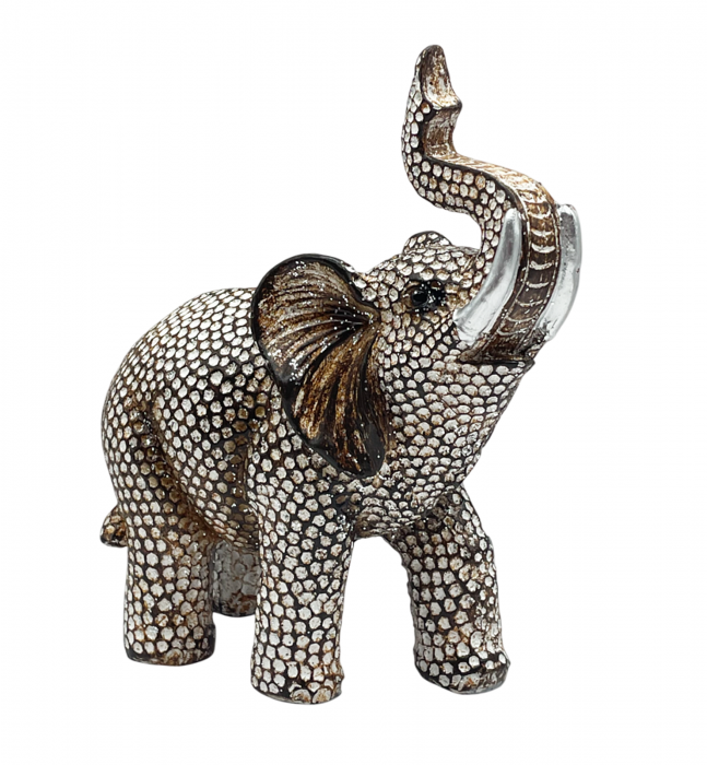 Elefant decorativ SPARKLE, Bej, 13x14cm [1]