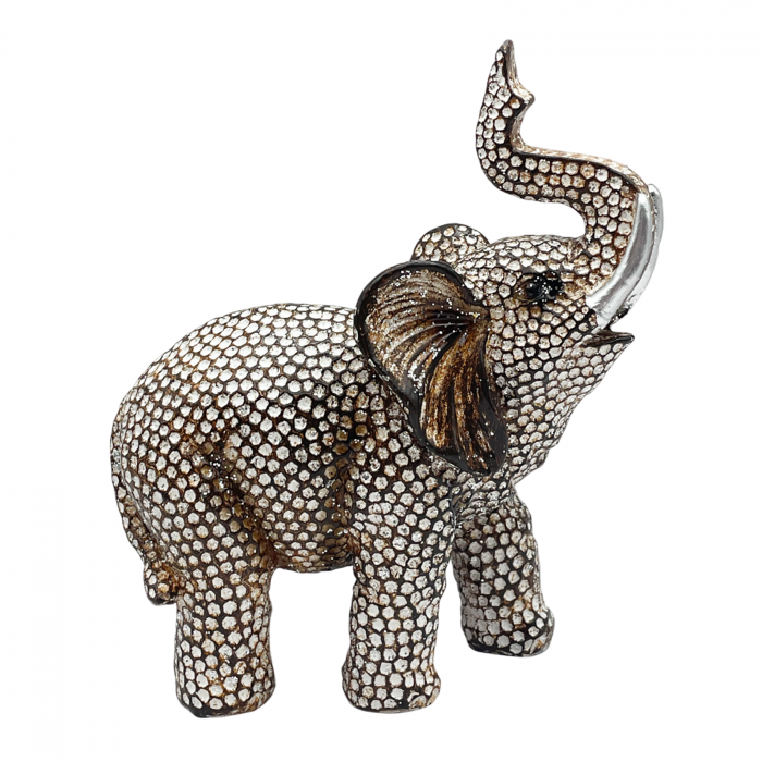 Elefant decorativ SPARKLE, Bej, 13x14cm [2]