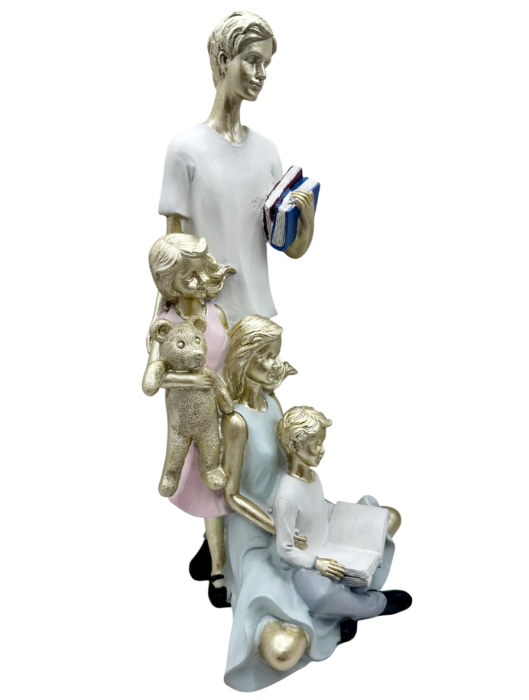 Figurină decorativă cu familie și copii [2]