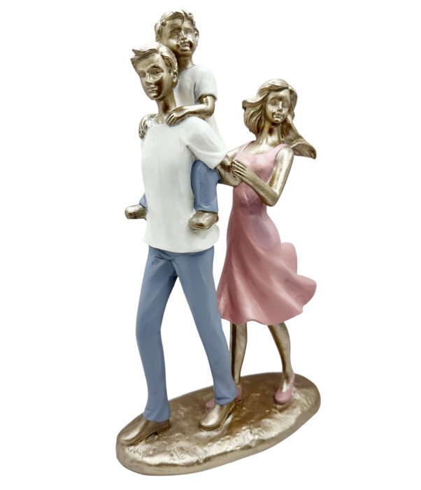 Statueta Familie cu copil MOMENTS [2]