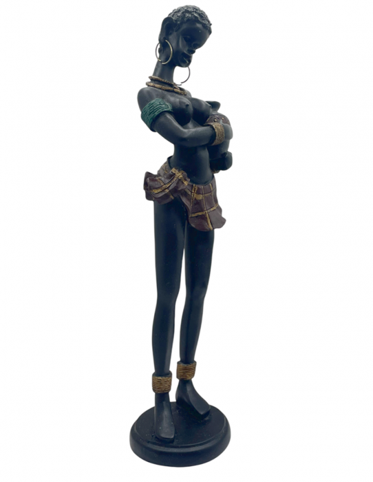 Statueta Negresa cu amfora ZURI, 30cm [2]
