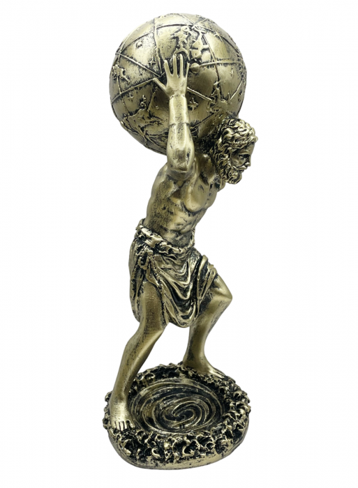 Statueta ZEUL ATLAS, Auriu, 28cm [3]