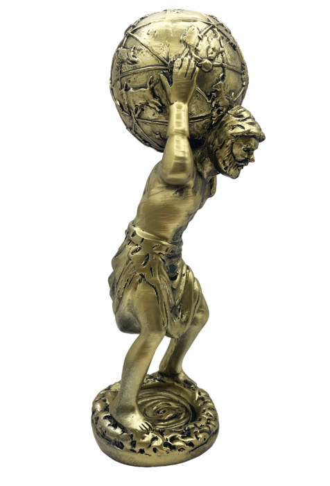 Statueta ZEUL ATLAS, Auriu, 19cm [2]