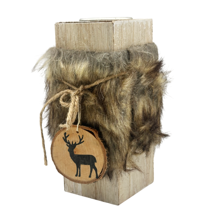 Suport rustic pentru lumânare JOLLY [2]