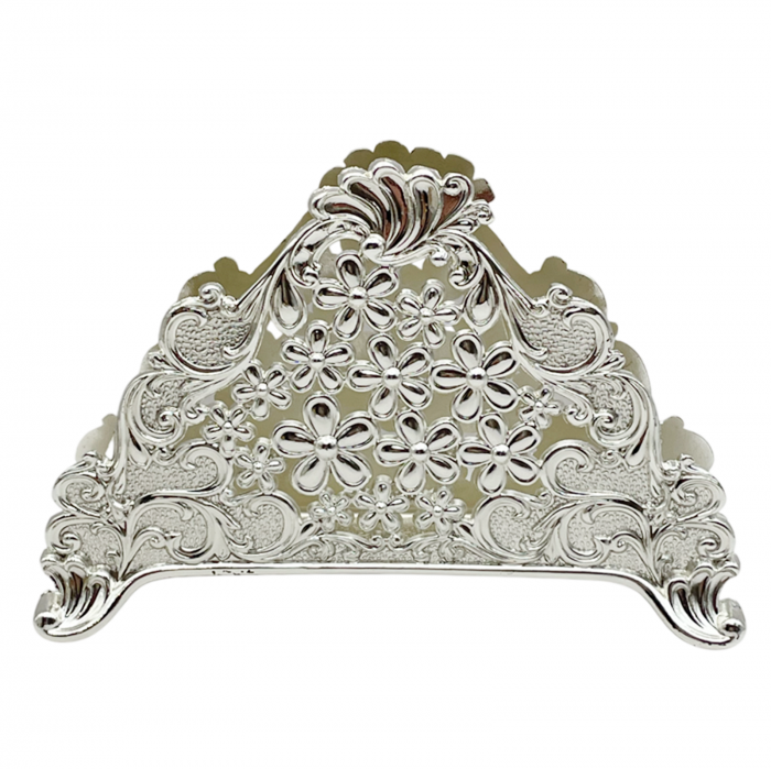Suport servetele LERIDA, 13x9cm, Argintiu [2]