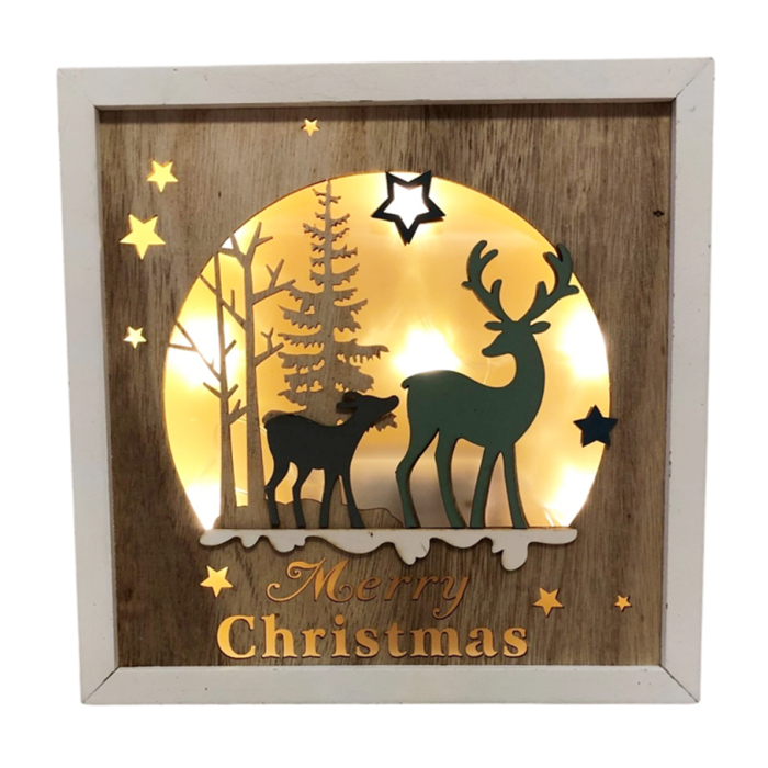 Tablou Decorativ cu LED MERRY CHRISTMAS [1]