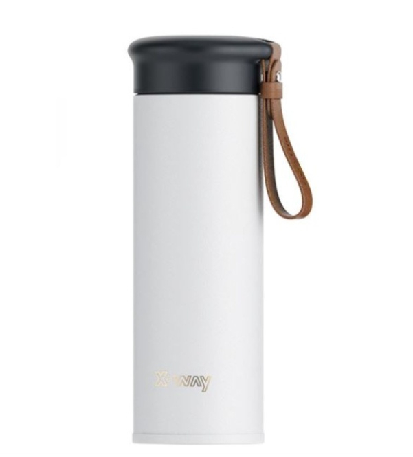 Termos din Inox THERMAL 450 ml cu Infuzor pentru Ceai și Curea de Transport [4]