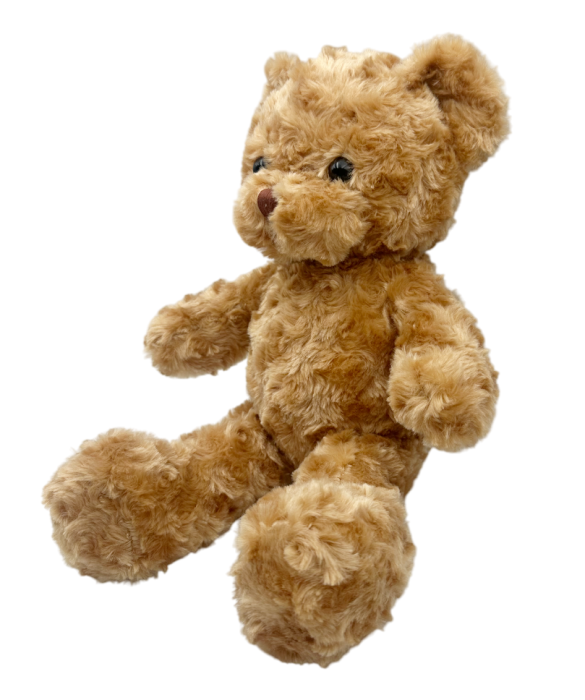 Ursulet de plus maro cu blanita catifelata COOKIE [2]