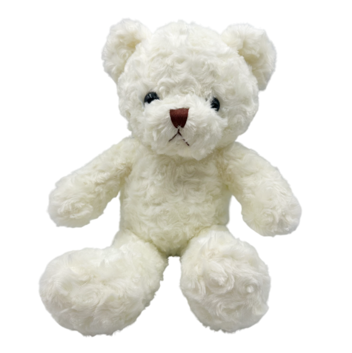 Ursulet de plus alb cu blanita catifelata COOKIE [1]