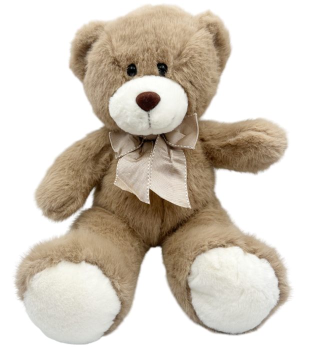 Ursulet de plus maro TEDDY cu fundita bej [1]