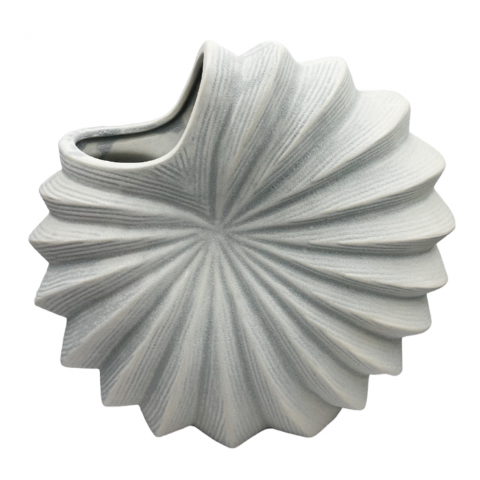 Vaza ceramica SHELL, Gri, 29x29cm [1]