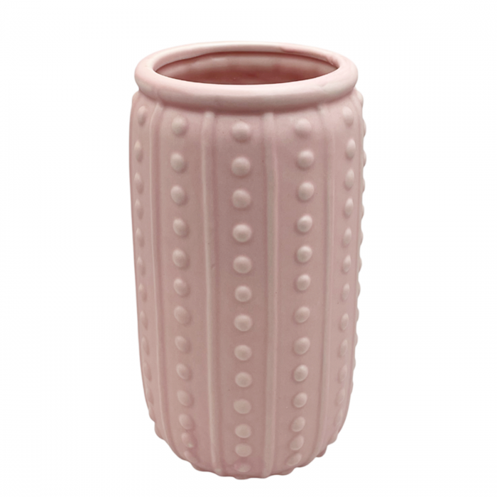 Vaza ceramica BUBBLE, Roz, 18cm [2]