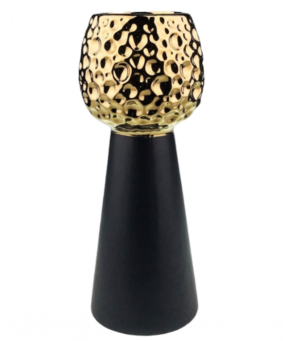 Vaza ceramica DYNASTY, Negru, 12x26cm [1]