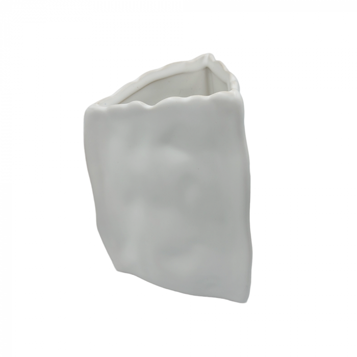 Vaza ceramica FORIO, Alb, 14cm [2]