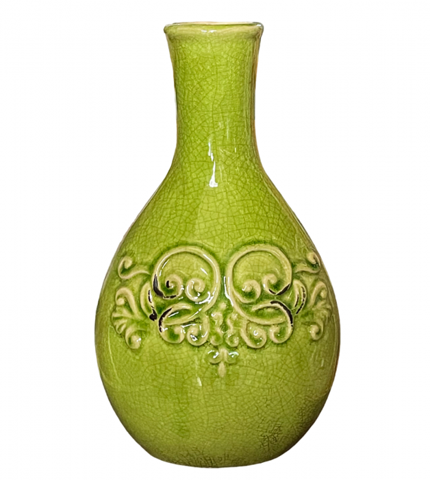 Vaza ceramica GIULIA, Verde, 35cm [3]