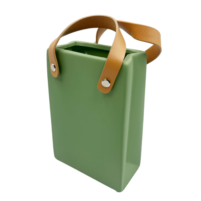Vaza ceramica BARI, Verde, 17cm [1]