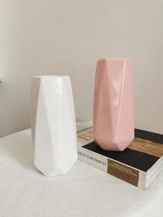 Vaza ceramica PATRICE, Roz, 19cm [3]