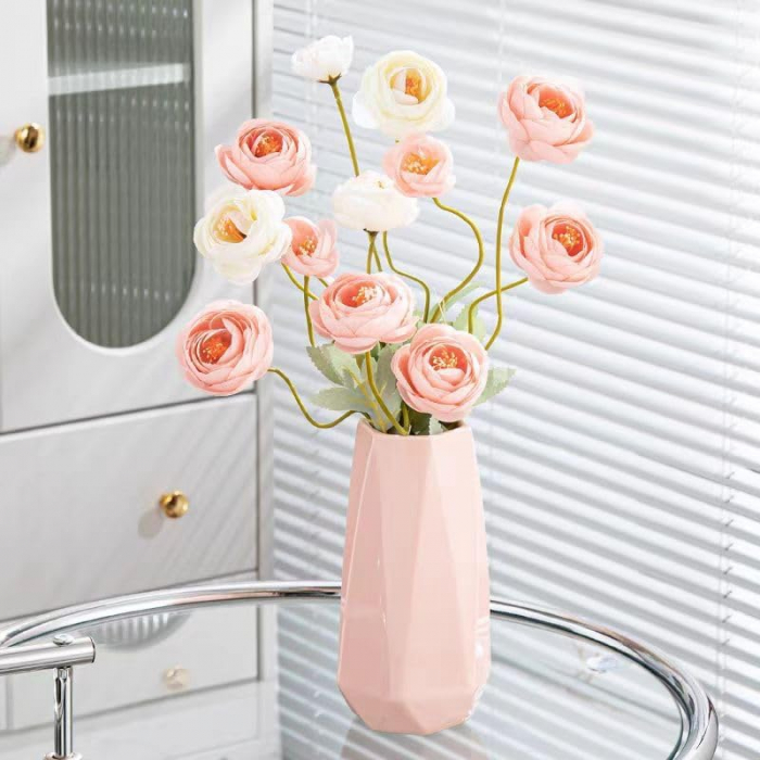 Vaza ceramica PATRICE, Roz, 19cm [2]