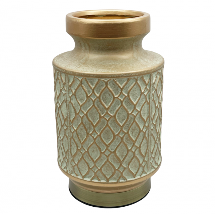 Vaza ceramica BONITA, Bleu Auriu, 23cm [1]