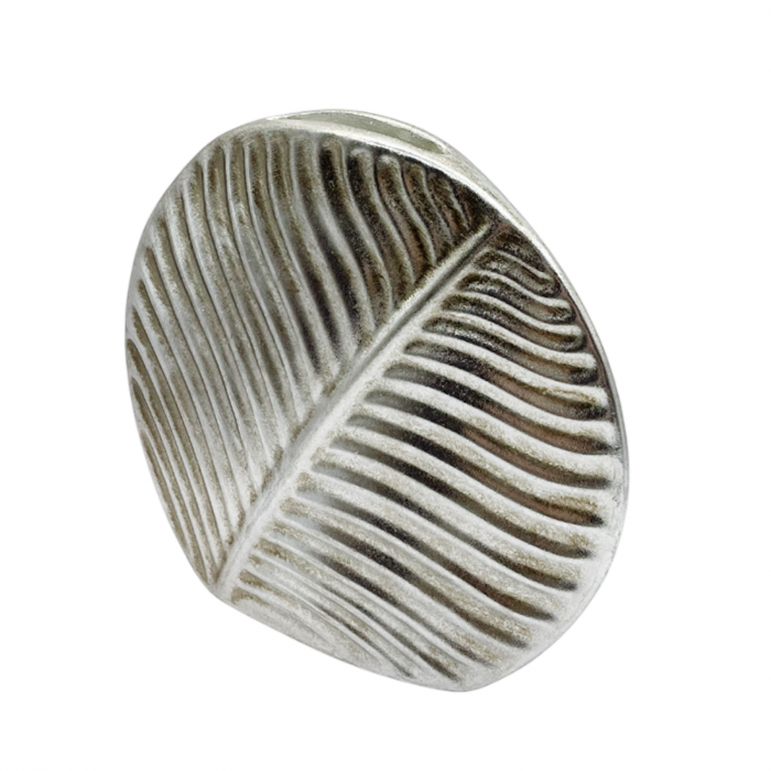 Vaza ceramica LEAF, Argintiu, 25cm [1]