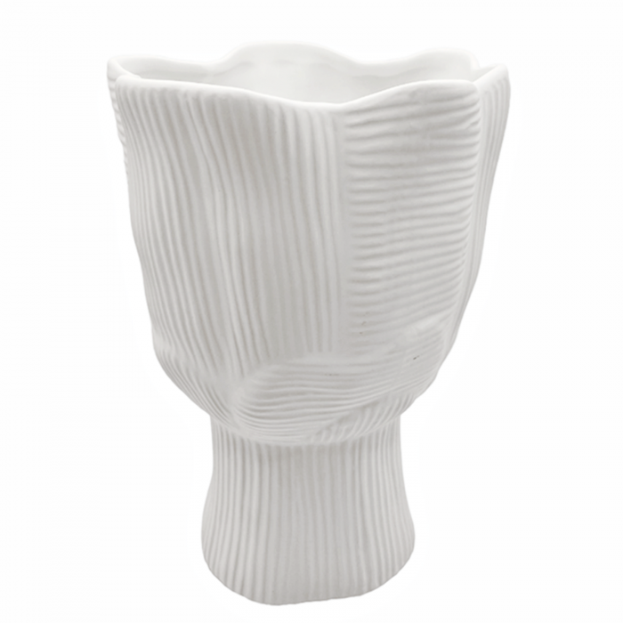 Vaza ceramica TULIPE, Alb, 10x20cm [1]