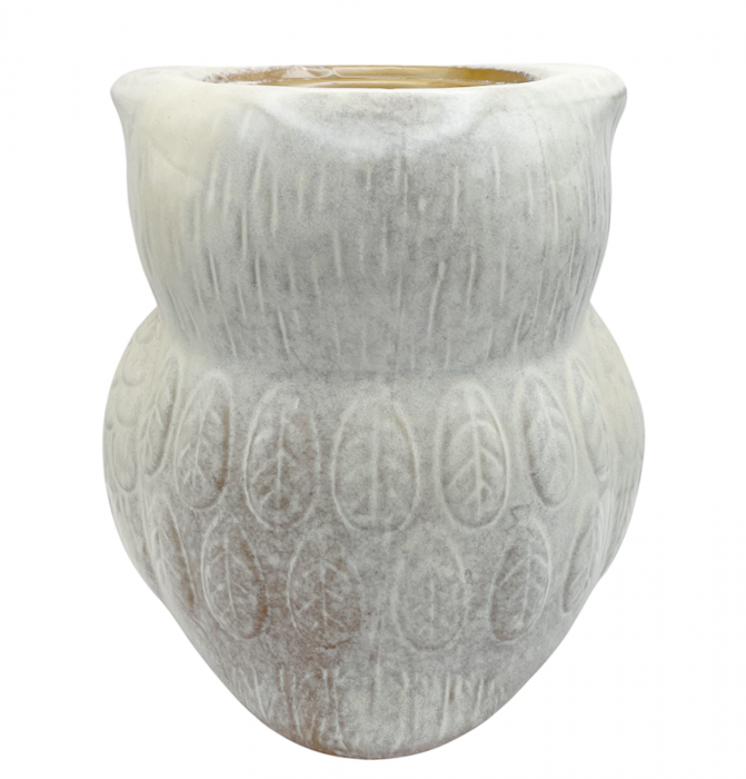 Vaza ceramica Bufnita BLINX, Gri, 15x19cm [3]