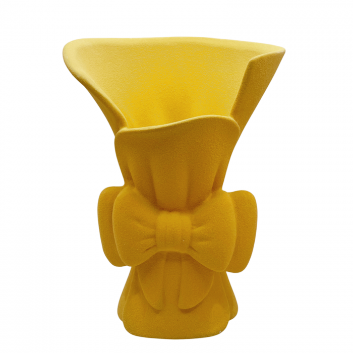 Vaza ceramica XIMENA, Galben, 20cm [1]