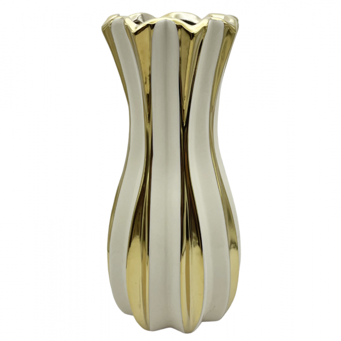 Vaza ceramica BEATRICE, Crem, 23.5cm [1]