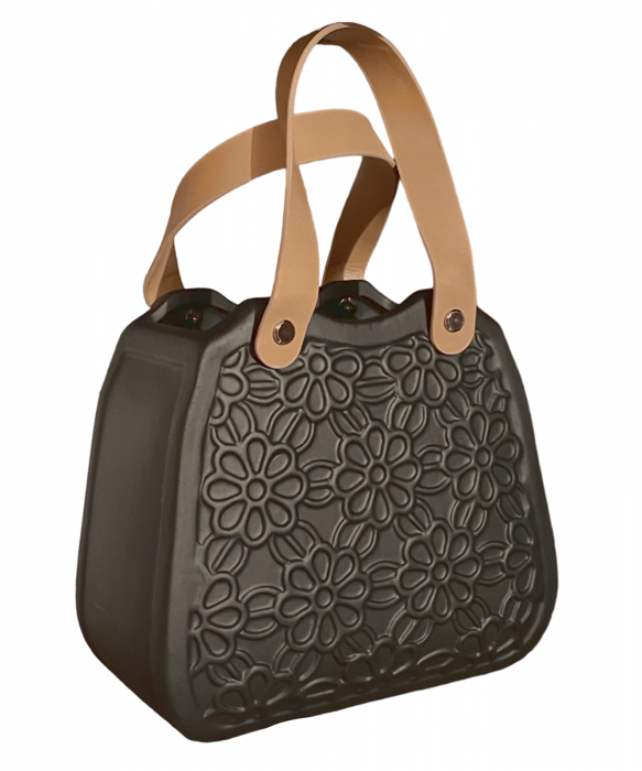 Vaza ceramica MILANO BORSA, Negru, 17x18cm [2]