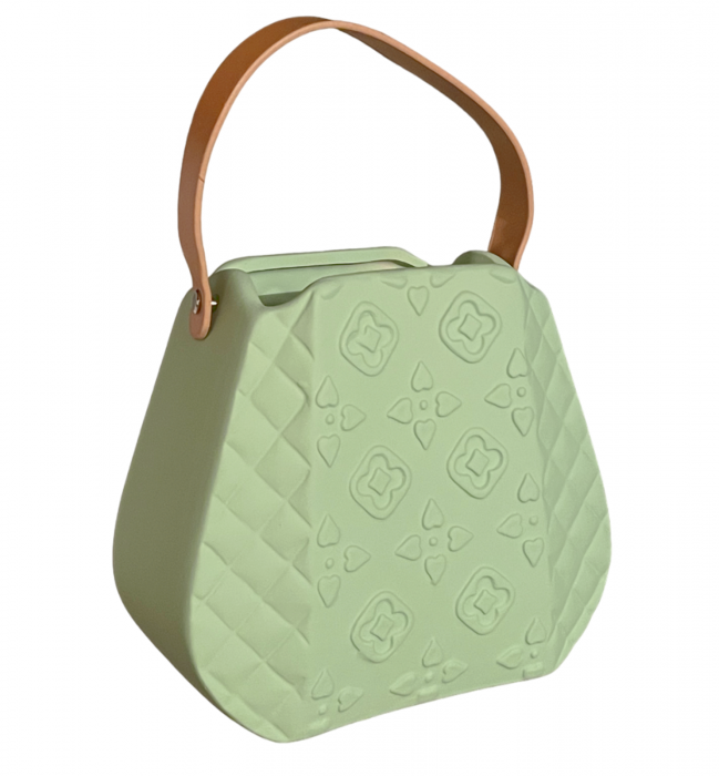 Vaza ceramica FIRENZE BORSA, Verde, 19x17cm [2]