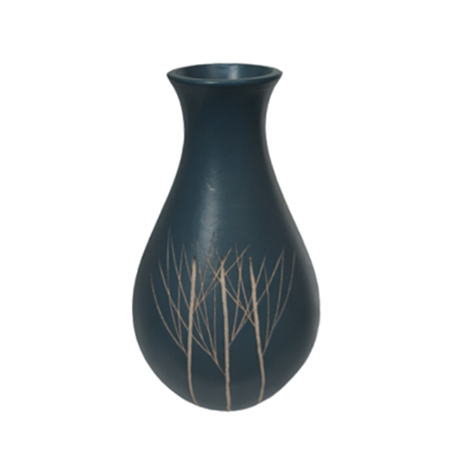 Vaza lemn MAGGIE, Gri, 25cm [2]