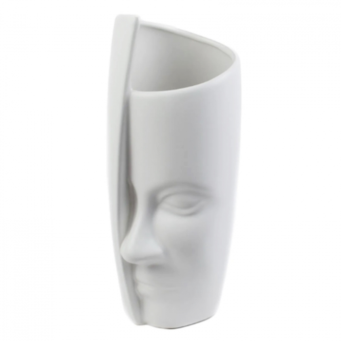 Vaza ceramica NORDIC, Alb, 23cm [2]