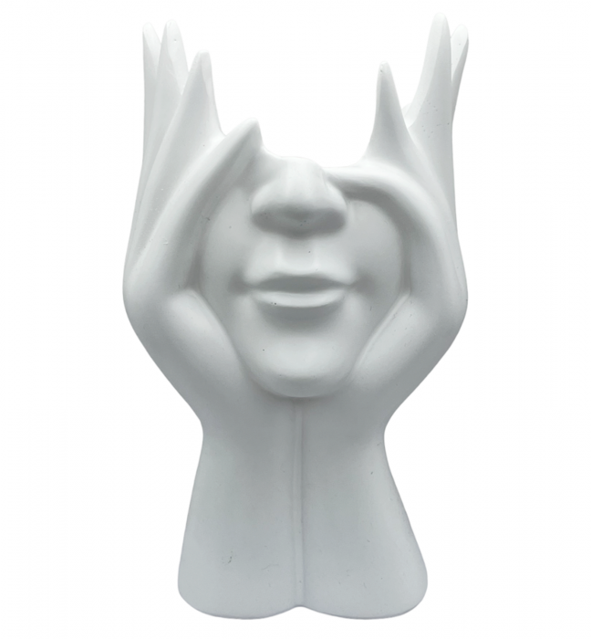 Vaza ceramica MADONNA, Alb, 17cm [2]