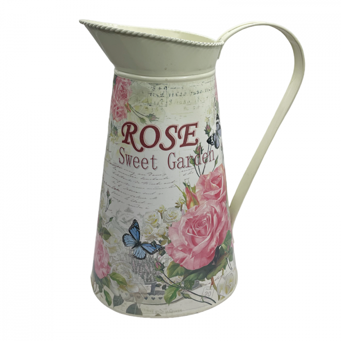 Vaza metal SHABBY ROSE, 27cm [2]