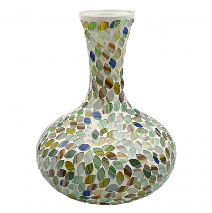 Vaza sticla MOSAIQUE 25cm Verde [1]