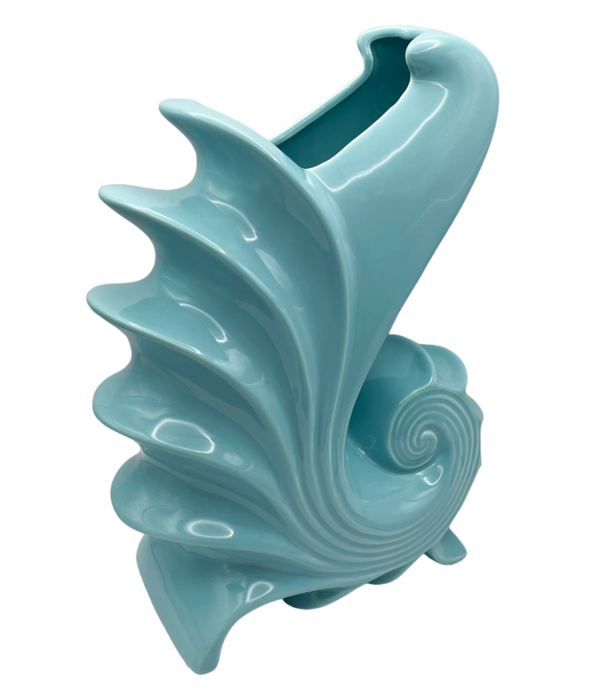 Vaza ceramica SHELL, Turcoaz, 18x25cm [2]