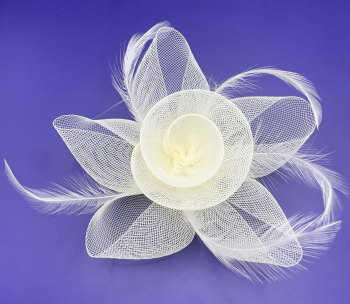 Voaleta - Fascinator & Brosa ASHLEY, Crem [1]