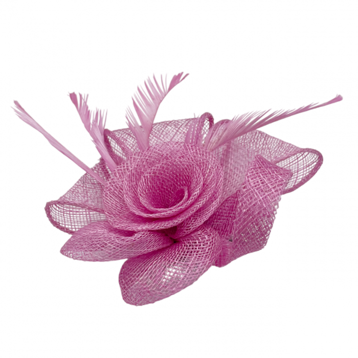 Voaleta - Fascinator & Brosa DARLA, Roz, 13cm [2]