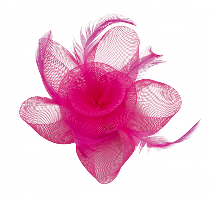 Voaleta - Fascinator & Brosa LUCINDA, Fucsia, 13cm [1]