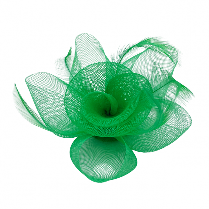 Voaleta - Fascinator & Brosa LUCINDA, Verde, 13cm [1]