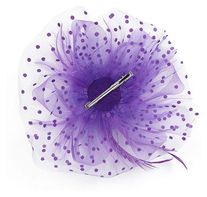 Voaleta - Fascinator LIZETTE, Mov, 20cm [3]