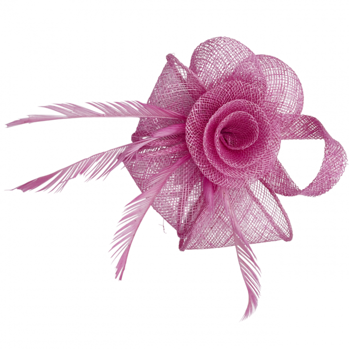 Voaleta - Fascinator & Brosa DARLA, Roz, 13cm [1]